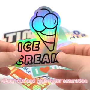 Custom Logo Stickers PVC Vinyl 4mil Gloss Laminated UV-Resistant Waterproof Promotional Use