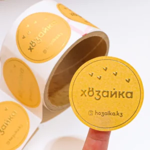 Custom Logo Strong Adhesive Waterproof Eco Friendly Adhesive Paper Packaging Roll Labels