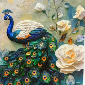 Custom Logo UV Printed 3D Oil Painting on Canvas Waterproof Eco Friendly Customized Wall Art Poster