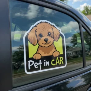 Custom Logo UV-Printed Acrylic Waterproof Removable Anti-Fade Car Stickers for Vehicle Windows and Bumpers
