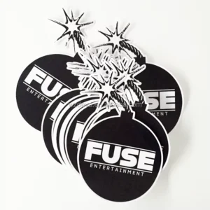 Custom Logo UV-Printed Waterproof Eco-Friendly Die-Cut Vinyl Stickers for Business Advertising