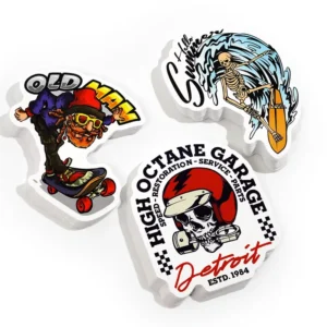 Custom Logo UV-Resistant Waterproof Vinyl Die-Cut Sticker Packs, Sheet Printing