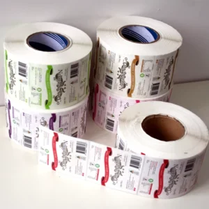 Custom Logo Vinyl Packaging Labels Waterproof Roll Stickers