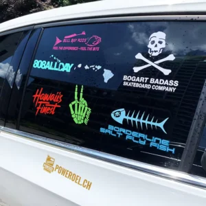 Custom Logo Waterproof Cut Out Vinyl Lettering Stickers Custom Car Window Stickers Adhesive Decals for Cars