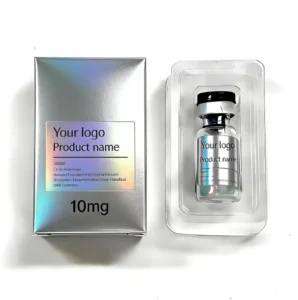 Custom Logo Waterproof Medicine Packaging Labels and Peptide Box for 2 ml, 3 ml, and 10 ml Vials with Plastic Tray