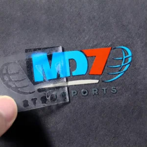 Custom Logo Waterproof Transparent UV Vinyl Transfer Stickers for Glass Cups