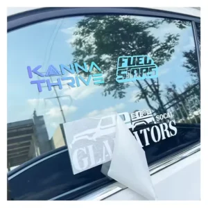 Custom Logo Waterproof UV-Resistant Vinyl Transfer Car Window Decal