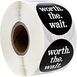 Custom Logo Waterproof UV Thank You Roll Labels, Colorful Strong-Adhesive Stickers for Small Business