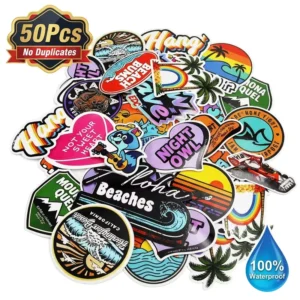 Custom Logo Waterproof Vinyl Die Cut Cute Cat Dog Animal Laptop Stickers for Kids