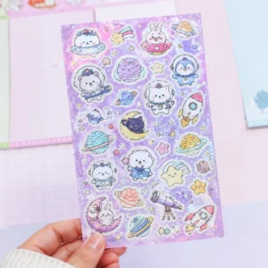 Custom Logo Weatherproof Eco Friendly Self Adhesive Vinyl Sticker Sheet with CMKY Printing