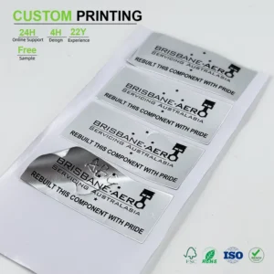 Custom Logo Writable Aluminum Foil Labels for Electronic Product Identification