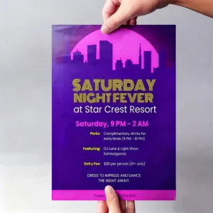 Custom Logos Digital Printing Promotional Posters on Cardboard Paper in Various Sizes