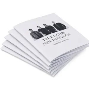 Custom Low Price A3 A4 A5 Art Paper Offset Printed Book Brochure Leaflet Menu Flyers Catalogue with Wire Binding