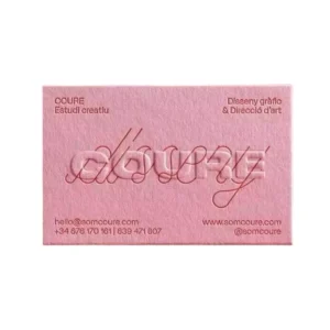 Custom Luxury Invitation Card Embossed Debossed Logo Gold Foil Stamping Paper Business Card