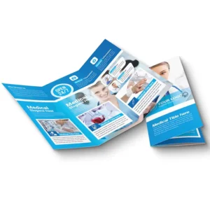 Custom Made A4 A5 A6 Three-Fold Flyers Brochure Color Page Manual Instruction Picture Book Poster Printing