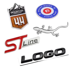 Custom Made Chrome ABS Plastic Car Emblem 3D Logo Car Badge Chrome Letter Sticker Auto Car Emblem Badges