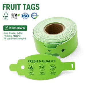 Custom Made Labels & Tags for Bulk Grain & Nut Net Bags Logo & Shape Customizable Farm Fruit Packaging Labels