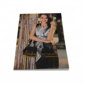 Custom Magazine 216*279 mm Softcover Perfect Binding Catalog Book Printing