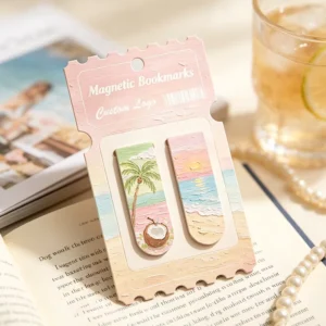 Custom Magnetic Bookmark with Cute Animal Pattern