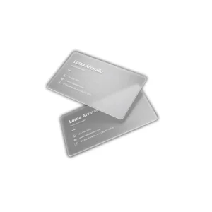 Custom Magnetic Business Card with Embossing and LED Light, Plastic Credit Card Style, Customizable Size