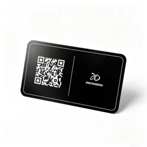 Custom Matte Black Anodized Aluminum Metal Business Card with Laser Engraving