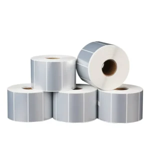 Custom Matte Silver PET Waterproof Tear-Resistant Self-Adhesive Product Labels