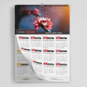 Custom Memo Pad Desktop Tear-Off Calendar with Date Watch and Digital 3D Paper Design