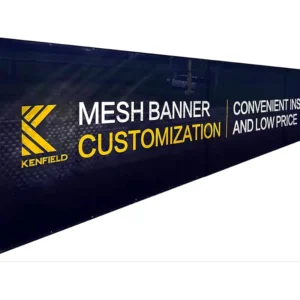 Custom Mesh Vinyl Waving Banner Outdoor Wind-Resistant PVC Advertising Flag for Events