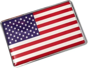 Custom Metal 3D Flag Emblem Sticker Decal Badge for Vehicle Auto Car Front Fenders Bumper Side Window Trunk Boot Tailgate New