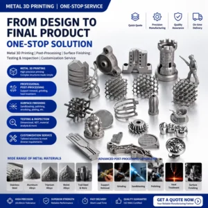 Custom Metal 3D Printing Prototype Service for Industrial Parts, CNC Processing, Wire EDM, and Broaching, 0.3mm