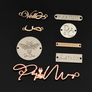 Custom Metal Logo Tags for Bags and Clothing