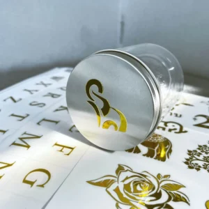 Custom Metal Peel-Off Adhesive Labels with UV Transfer Printing for Agriculture Use Irregular Shape