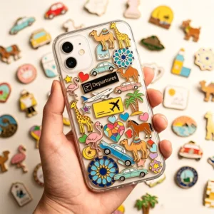 Custom Metal Soft Enamel Adhesive Stickers