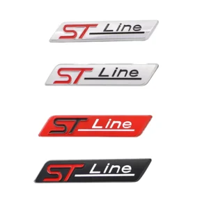 Custom Metal Sport-Style Single-Color Adhesive Reusable Car Emblem Stickers