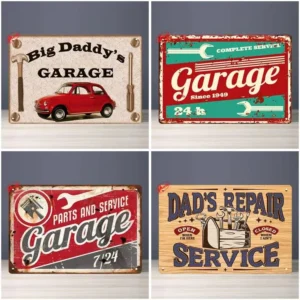 Custom Metal Tin Signs Vintage Advertising Plaques Home Bar Cafe Wall Decor OEM ODM Service
