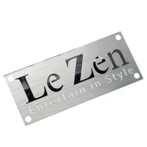 Custom Mirror Stainless Steel Nameplate, Etched Stamped Silk Screen Metal Logo Tag for Electronics and Machinery