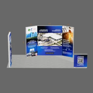 Custom Modular SEG Fabric Exhibition Backdrop Set Petroleum Lubricant Industrial Perfect Energy Trade Exhibitions Booth Layout