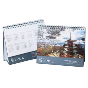 Custom Monthly Desktop Holiday Calendar Full Color Offset Printing Planner Desk Calendar Custom Logo Print