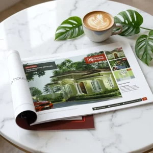 Custom Monthly Magazine Home Furniture Catalog Offset Paper Art Booklet Printing Professional Commercial Brochure