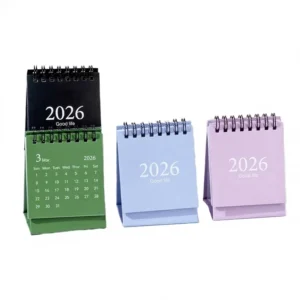 Custom Morandi Classic Simple English Desk Calendar