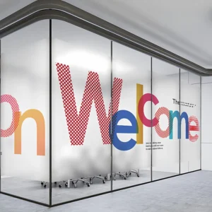 Custom Motivational Office Window Decals Removable UV Printed Vinyl Stickers for Glass Door Meeting Room Workplace Decor