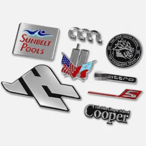 Custom Multi-Color Car Emblem with Adhesive Tape for Rear Trunk
