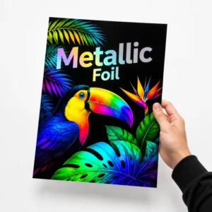 Custom Museum Quality Art Prints Glossy Finish Poster Holographic Metallic Holo Foil Anime Display Home Decor Art Exhibition