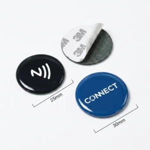 Custom NFC Epoxy Tag With Adhesive Back NFC Sticker for Social Media Sharing