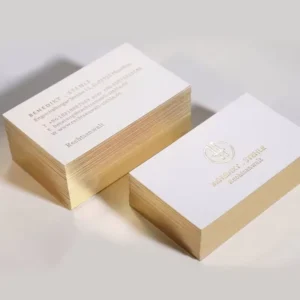 Custom Name Cards with Painted Edge Printing