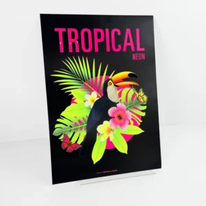 Custom Neon Ink Art Print Paper Poster Fluorescence Anime Prints Digital Illustration Artist Textured Paper Display Expo Posters