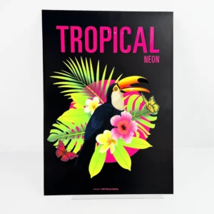 Custom Neon Ink Art Print Paper Poster Fluorescent Anime Digital Illustration Textured Paper for Display and Expo