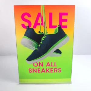 Custom Neon Ink Poster Art Prints Fluorescent Shopping Mall Windows Display Sign Promotion Business Printing Service