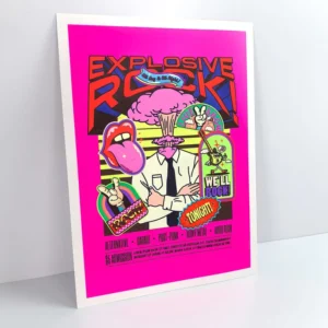Custom Neon Ink Vibrant Color Anime Art Prints Digital Printing Paper Fluorescent Finish Movie Video Game Fanart Poster Arts
