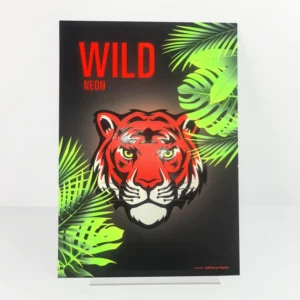 Custom Neon Poster Vibrant Color Branding Textured Paper Fine Art Prints Glossy 3D Varnish Spot UV Giclee Printing Anime Posters